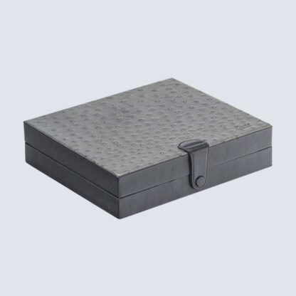 HUM 035 - HUMIDOR BOX - GREY + BLACK HUM 035 - HUMIDOR BOX - GREY + BLACK
