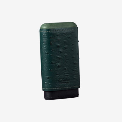 CO39 - CEDAR CIGAR CASE - GREEN + BLACK